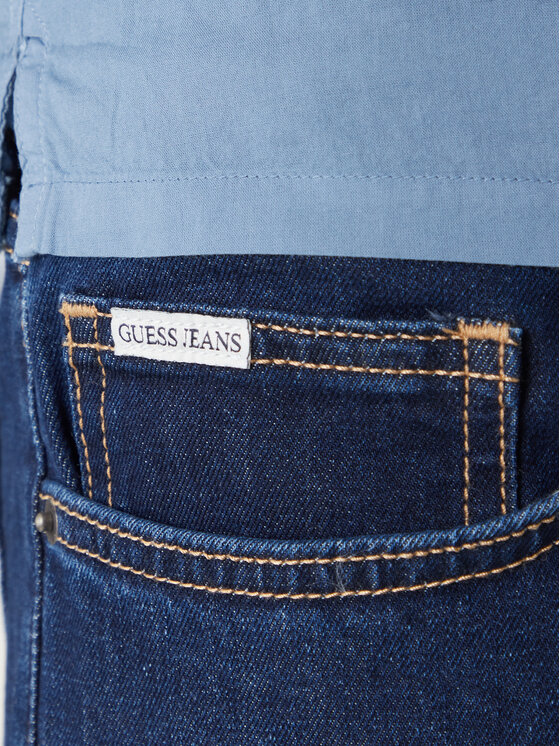 Guess Jeans Guess Jeans Дънки M6RA0F D6326 Тъмносин Regular Fit