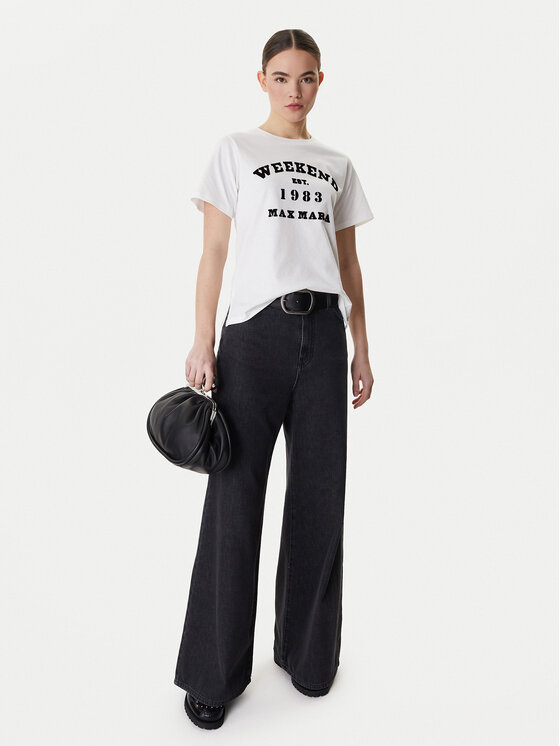 Weekend Max Mara Weekend Max Mara Jeansy Vega 2615181041 Czarny Wide Leg