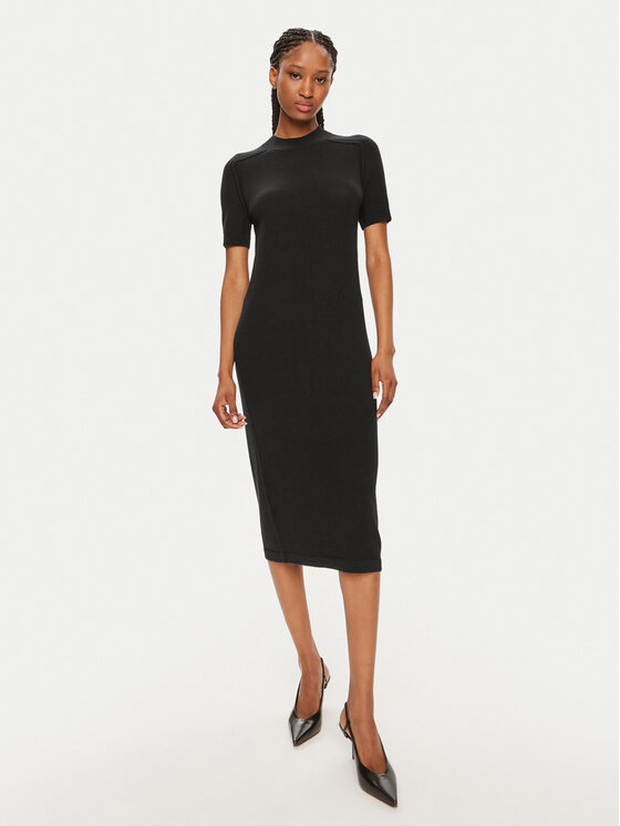 Rochie tricotată Calvin Klein Femei, Mărimea: XS, Negru, K20K207221
