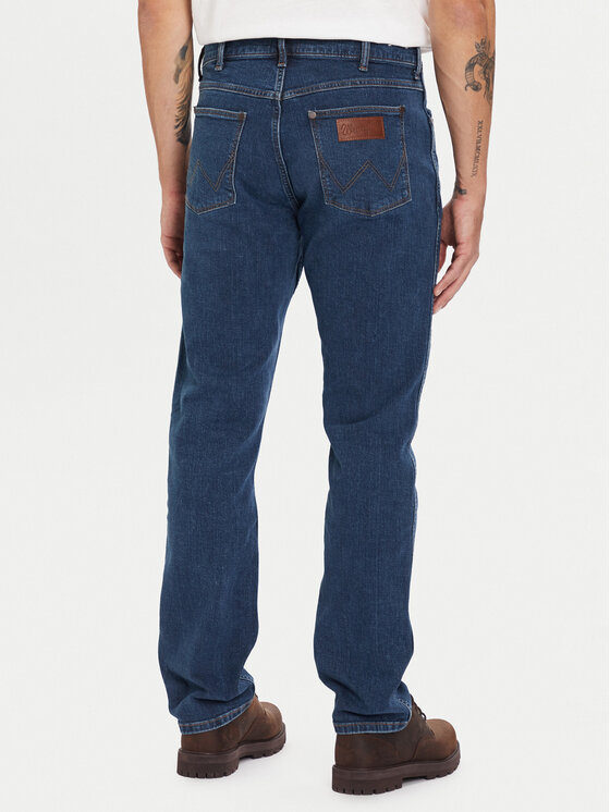 Wrangler Wrangler Džinsai Greensboro 112371010 Mėlyna Straight Fit