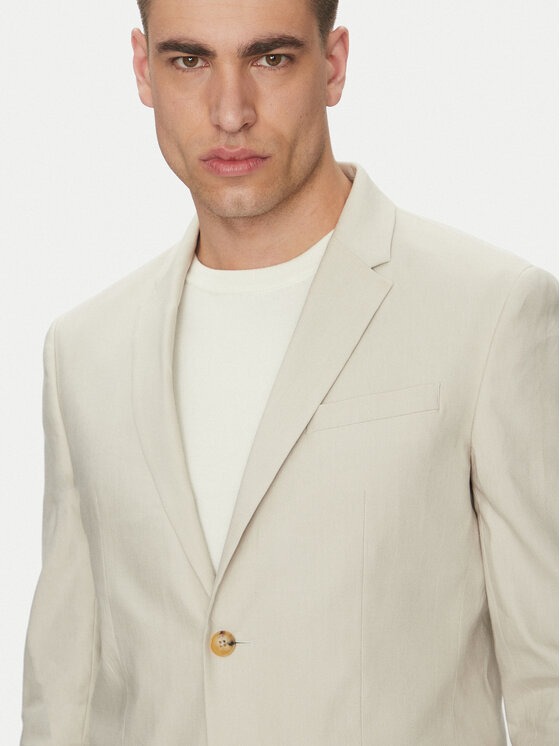 Calvin Klein Calvin Klein Sakoi K10K114388 Bež Slim Fit