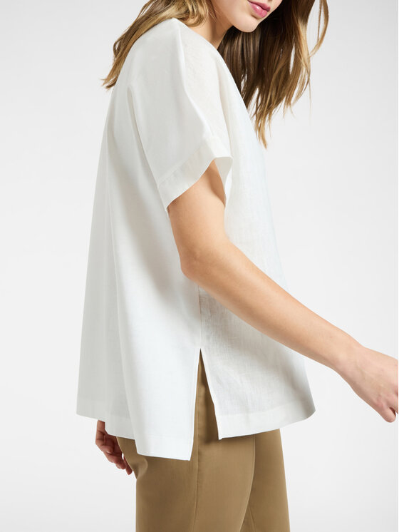 Elena Mirò Elena Mirò T-Shirt G061Z100736N011 Biały Boxy Fit