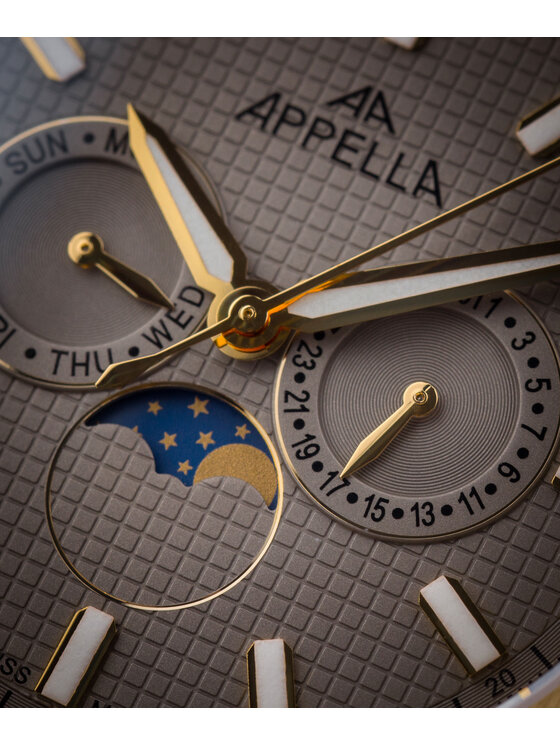 Appella Appella Zegarek L12006.1117QF Złoty