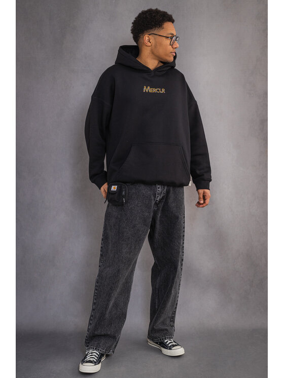 Mercur Mercur Bluza Crystal Czarny Comfort Fit