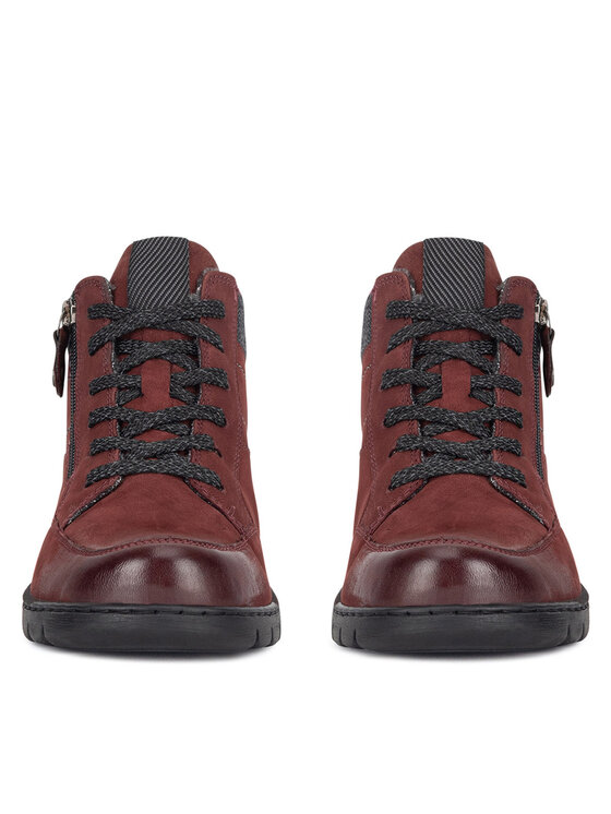 Go Soft Go Soft Stiefeletten WI23-GHANA-07 Dunkelrot