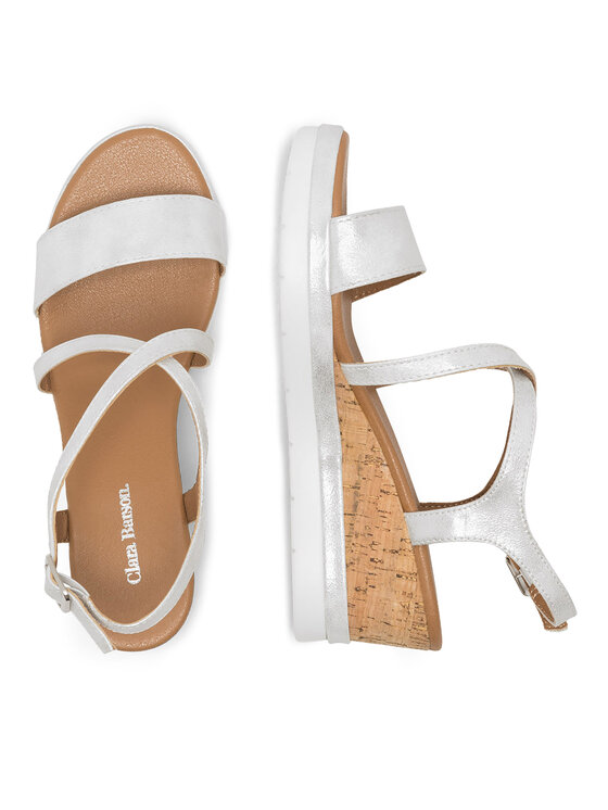 Clara Barson Clara Barson Sandalen GYDA WS216-02 Silberfarben