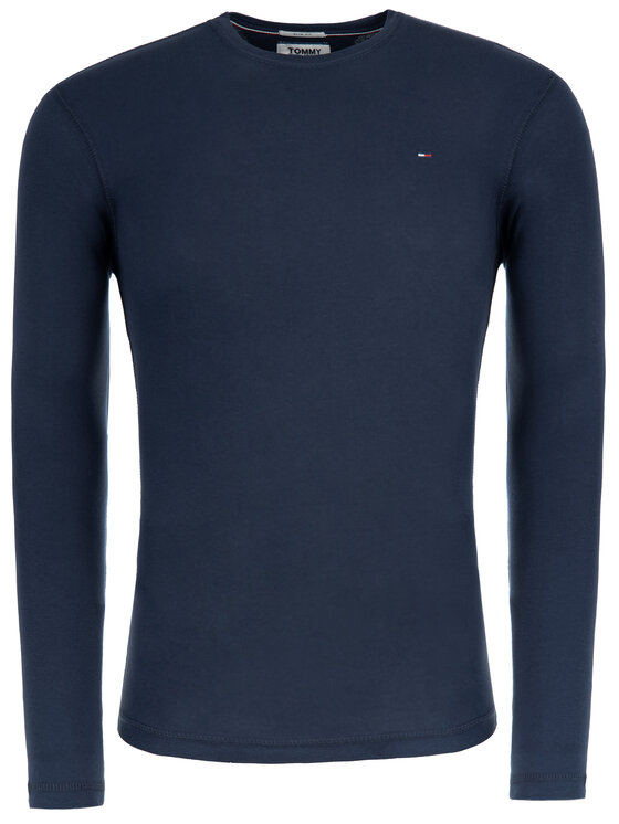 Tommy Jeans Tommy Jeans Hosszú ujjú DM0DM04409 Sötétkék Slim Fit