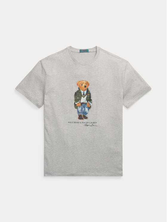 Polo Ralph Lauren Polo Ralph Lauren Тишърт 710854497035 Сив Regular Fit