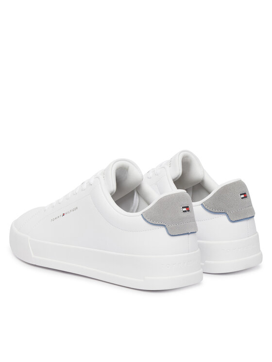 Tommy Hilfiger Tommy Hilfiger Sneakersy Th Court Core Ess Leather FM0FM05367 Biela