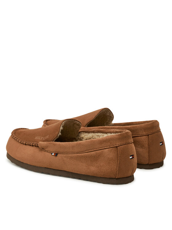Tommy Hilfiger Tommy Hilfiger Bačkory Driver House Shoe FM0FM05224 Hnědá