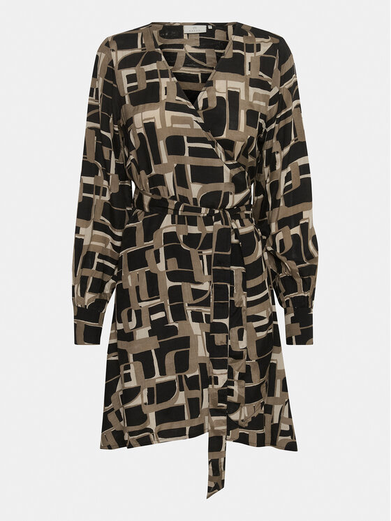 Kaffe Kaffe Ежедневна рокля Tanya 10508240 Черен Regular Fit