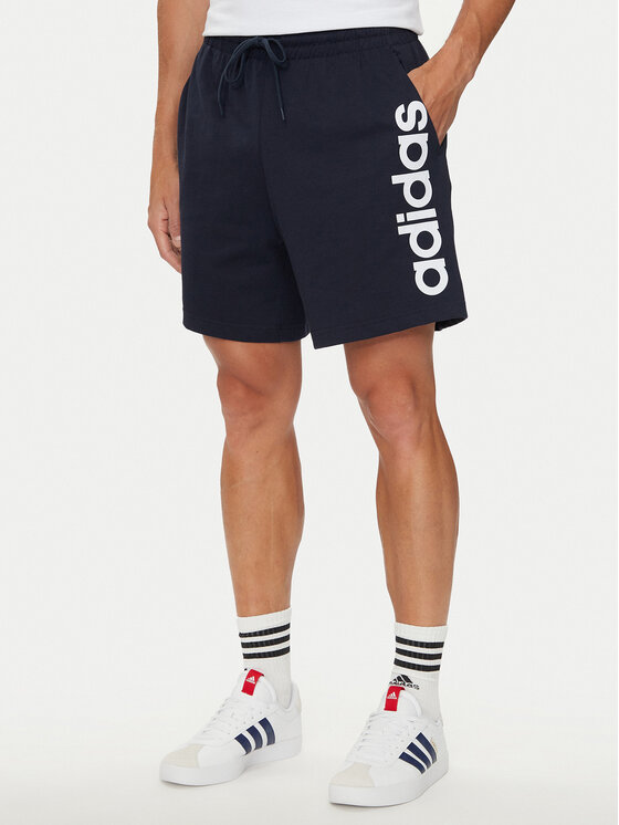 adidas adidas Sportiniai šortai AEROREADY Essentials Single Jersey Linear Logo Shorts IC0064 Mėlyna Regular Fit