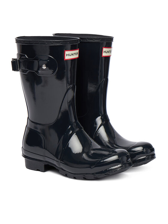 Hunter Hunter Гумени ботуши Org Short Gloss WFS1000RGL Тъмносин