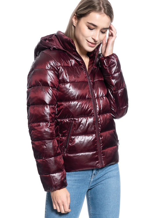 Wrangler Wrangler Giacca di transizione SHORT PUFFER Marrone Regular Fit