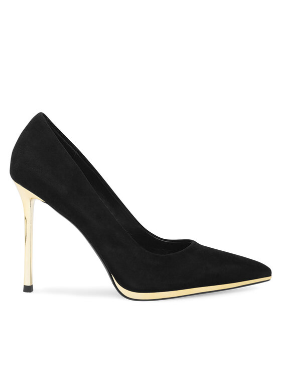 Pantofi cu toc subțire Eva Minge JEANNETTE-2508-1-3 Negru
