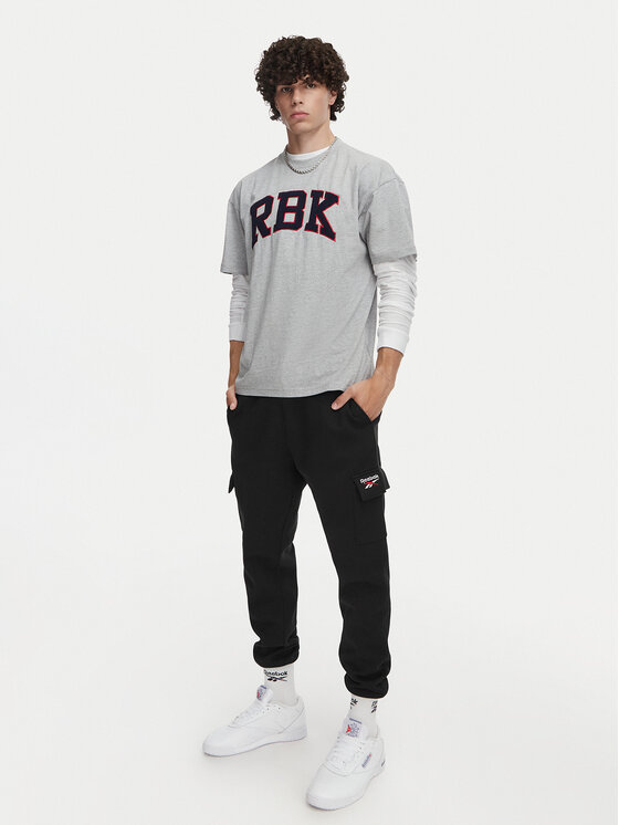 Reebok Reebok Παντελόνι φόρμας Balint RK25740CCM Μαύρο Regular Fit