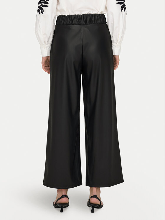 JDY JDY Hlače od imitacije kože Soya 15328975 Crna Regular Fit