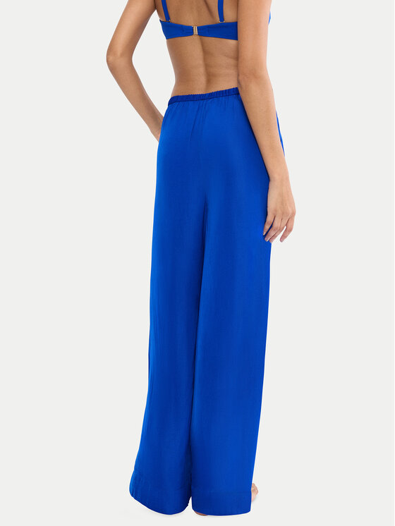 Triumph Triumph Παντελόνι υφασμάτινο Summer 10227246 Μπλε Wide Leg