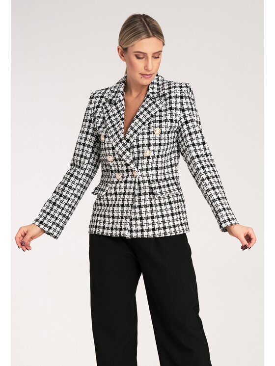 FIGL FIGL Marynarka M1130 Czarny Regular Fit