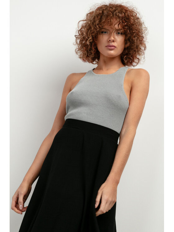 Tessita Tessita Spódnica SPÓDNICA_T400 _4_XS Czarny Casual Fit