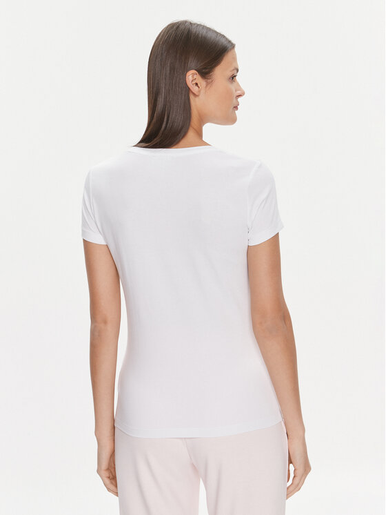 EA7 Emporio Armani EA7 Emporio Armani Футболка 3DTT30 TJFKZ 1100 Білий Slim Fit