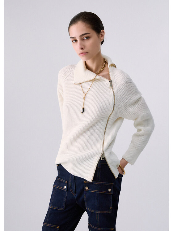 Liu Jo Liu Jo Cardigan WF6216MS05110701 Bianco Regular Fit