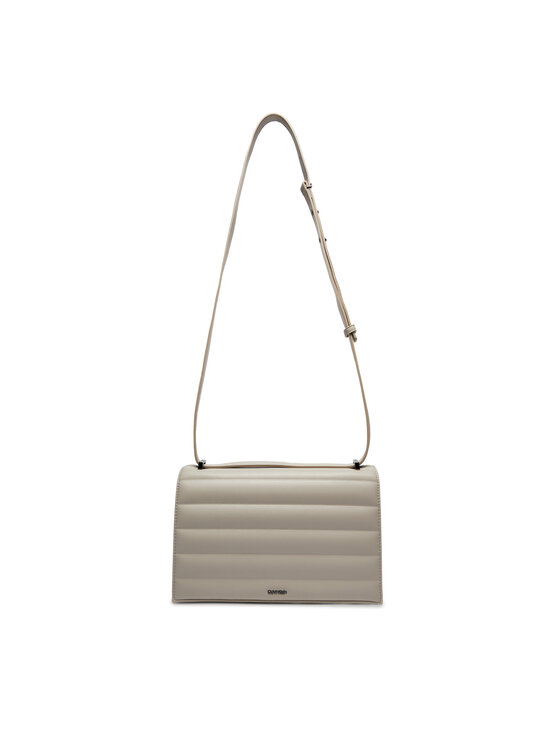 Calvin Klein Calvin Klein Τσάντα Line Quilt Md Conv Shoulder Bag K60K612117 Γκρι