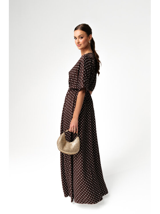 Aurora Aurora Sukienka wieczorowa Nairobi Brązowy Feminine Fit