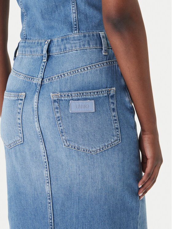 Liu Jo Liu Jo Vestito di jeans UA6123 D0309 Blu Regular Fit
