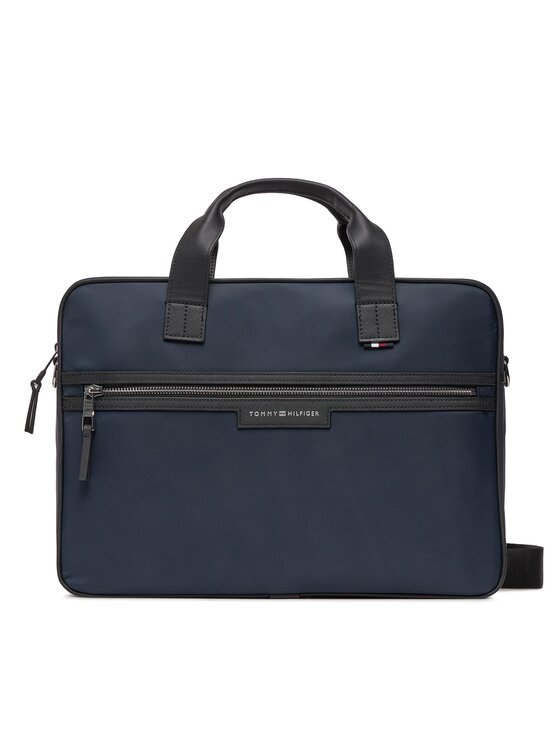 Geantă pentru laptop Tommy Hilfiger Th Urban Repreve Computer Bag AM0AM11836 Bleumarin