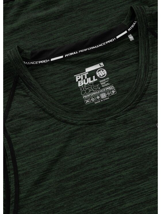 PITBULL PITBULL Tank top Tank Top Rashguard Performance Pro plus New Logo XL Zielony Slim Fit