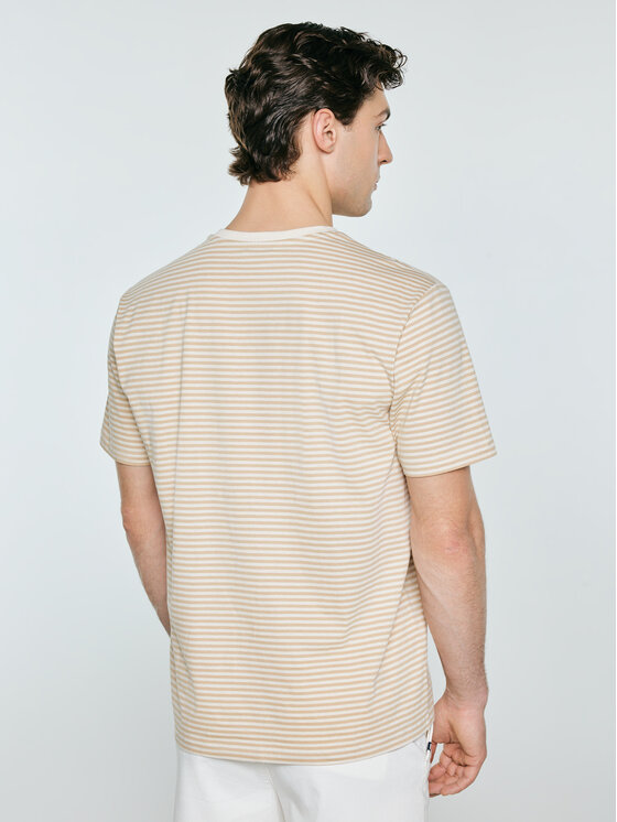 BIG STAR BIG STAR T-Shirt OLER Beżowy Basic Fit