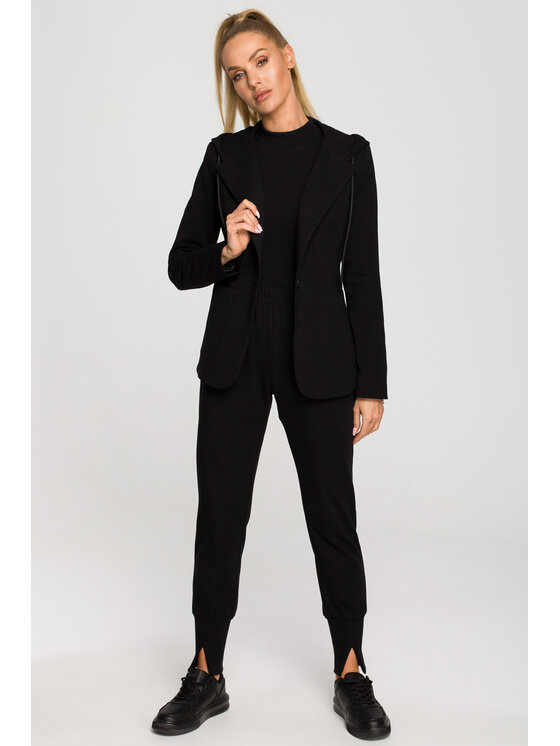 Made of Emotion Made of Emotion Sako M691 Čierna Casual Fit