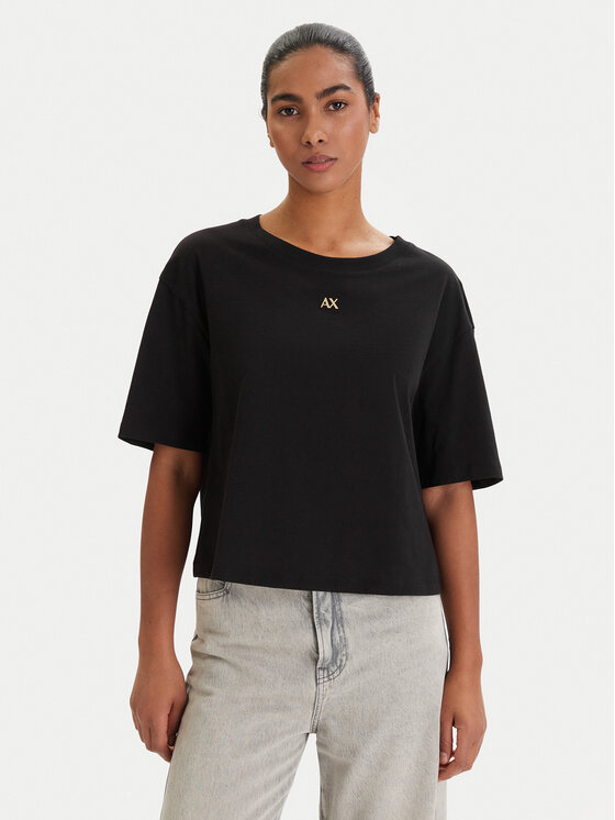 Armani Exchange Armani Exchange Tričko XW001836 AF10356 UC001 Čierna Regular Fit