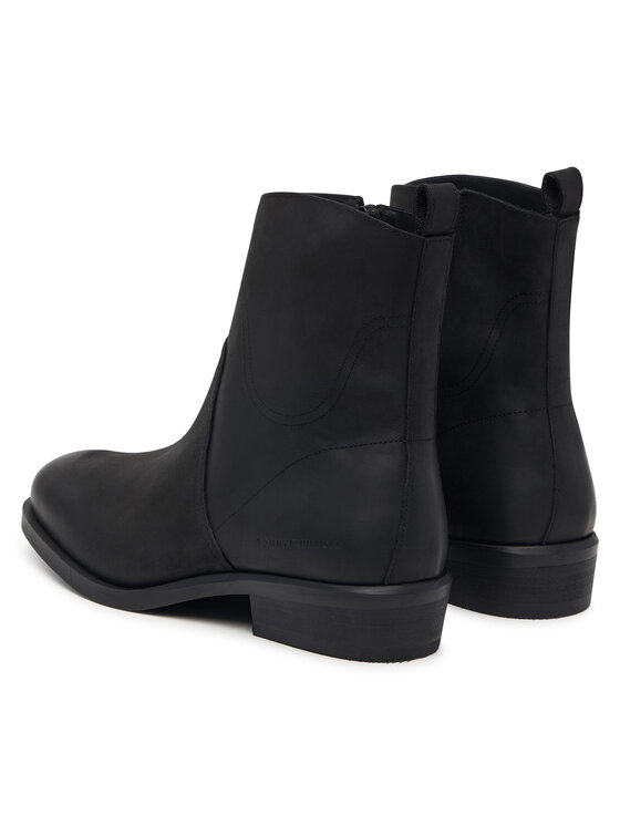 Tommy Hilfiger Tommy Hilfiger Μποτάκια Hilfiger Dressy Lth Biker Boot FM0FM06077 Μαύρο
