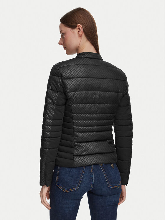 Guess Guess Kurtka przejściowa W6YL16 W2891 Czarny Slim Fit