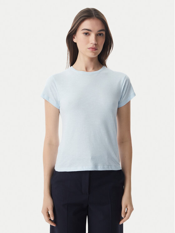 Tommy Hilfiger Póló WW0WW48702 Világoskék Slim Fit