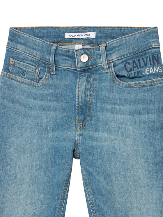 Calvin Klein Jeans Calvin Klein Jeans Traperice Pine Light IB0IB00335 Plava Skinny Fit