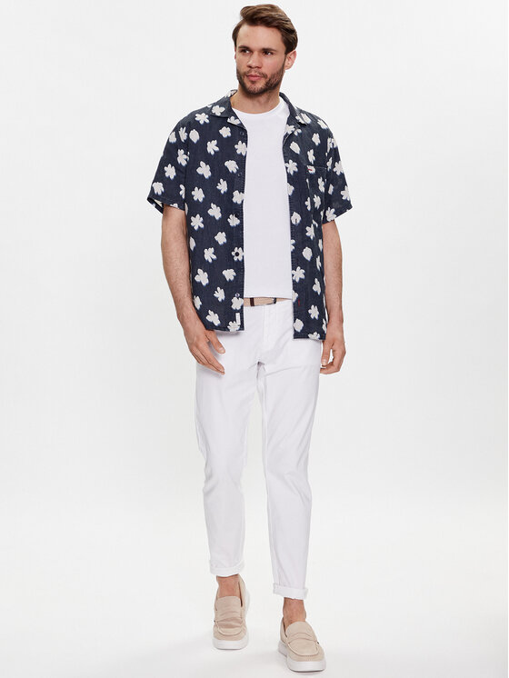 Tommy Hilfiger Tommy Hilfiger Košile MW0MW30891 Tmavomodrá Regular Fit