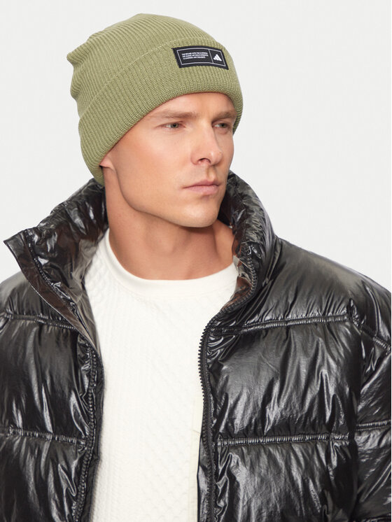 adidas adidas Czapka Essentials Cuffed Beanie IY5257 Zielony