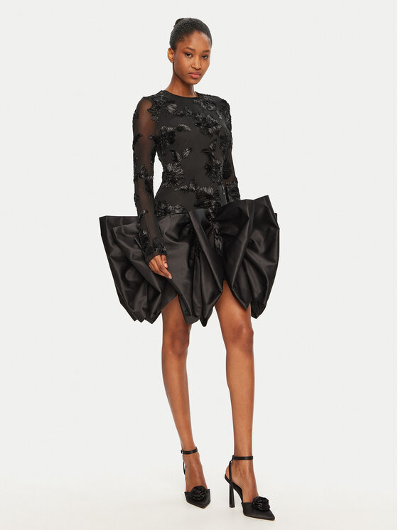 ROTATE ROTATE Rochie cocktail 114036100 Negru Slim Fit