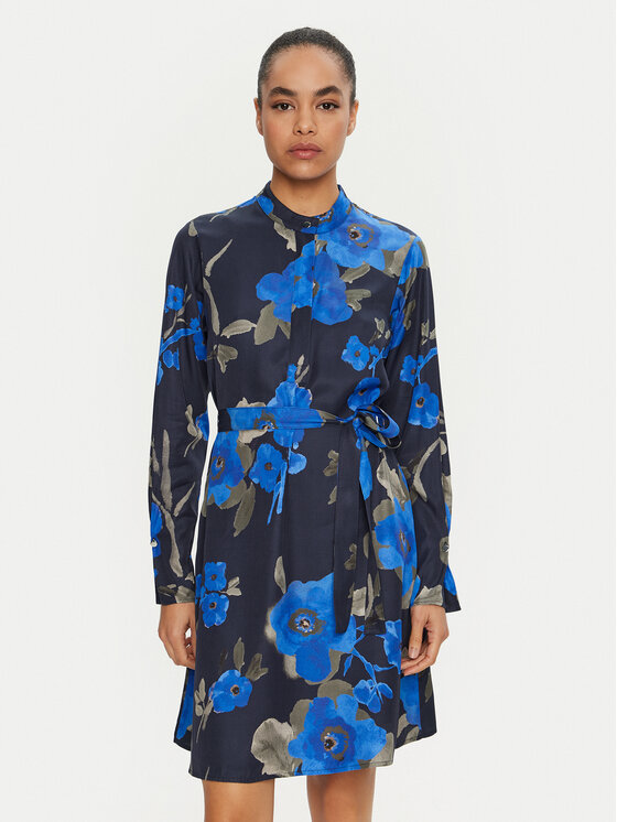 BOSS Boss Krekla kleita Dinalea1 50528637 Zils Regular Fit