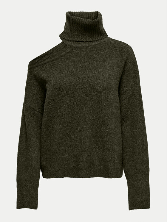 JDY JDY Dolčevita Debbie 15339501 Zelena Regular Fit