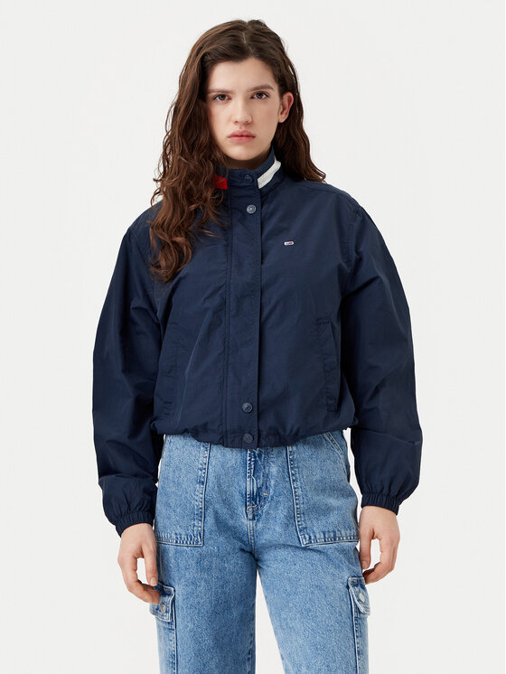 Tommy Jeans Tommy Jeans Bunda pro přechodné období Essential DW0DW20439 Tmavomodrá Regular Fit