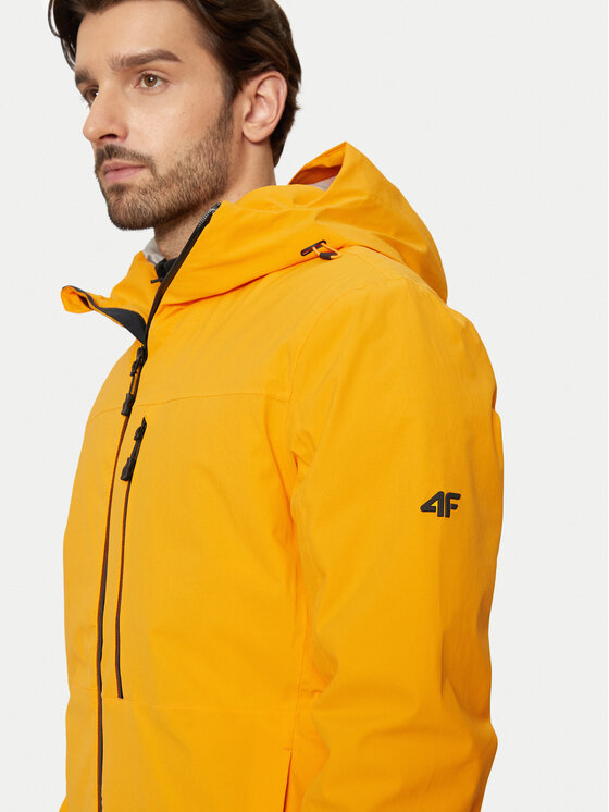 4F 4F Kurtka narciarska 4FWAW24TTJAM574 Żółty Regular Fit