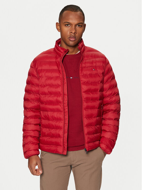 Tommy Hilfiger Tommy Hilfiger Bunda pro přechodné období MW0MW37634 Červená Regular Fit