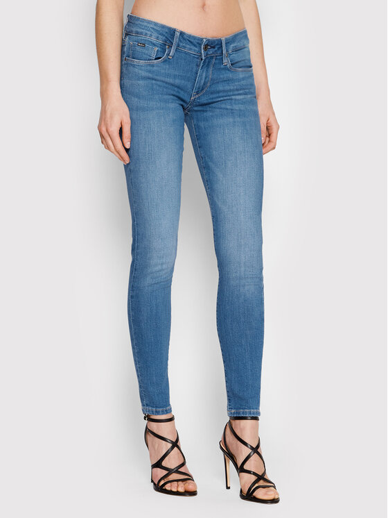 Pepe Jeans Pepe Jeans Jeansy Soho PL204174 Modrá Skinny Fit