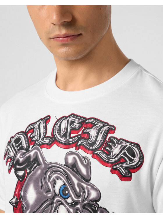PHILIPP PLEIN PHILIPP PLEIN T-Shirt 31608 Biały Regular Fit