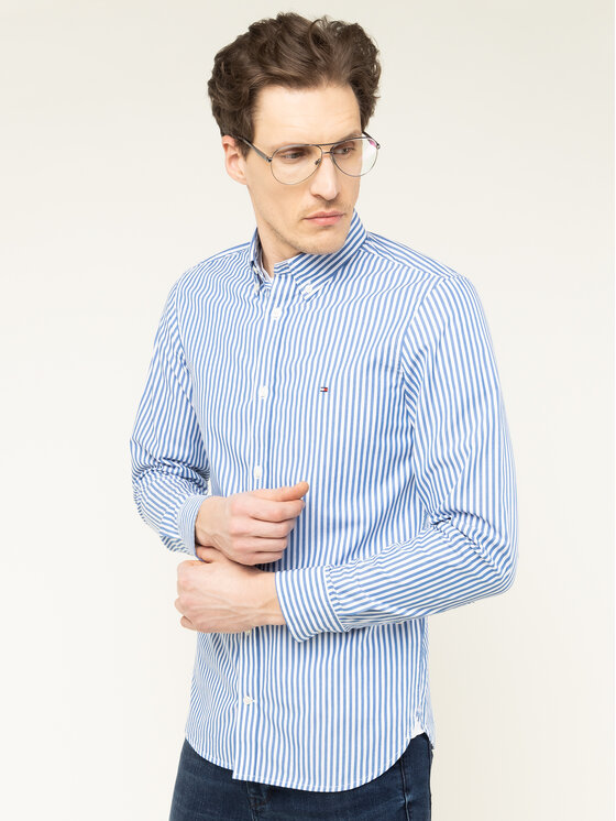 Tommy Hilfiger Tommy Hilfiger Krekls Hyper Classic Stripe MW0MW12209 Daudzkrāsains Slim Fit