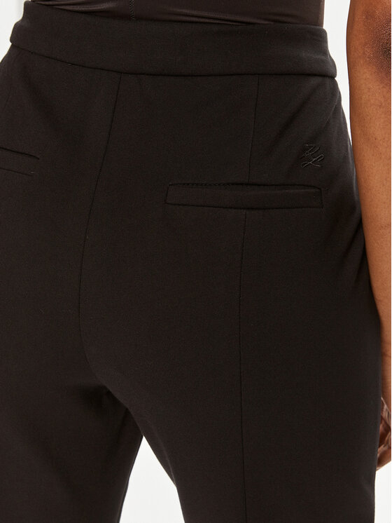 KARL LAGERFELD KARL LAGERFELD Chino hlače 245W1001 Črna Slim Fit